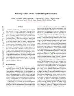 Matching Feature Sets for Few-Shot Image Classification