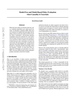 Model-Free and Model-Based Policy Evaluation when Causality is Uncertain