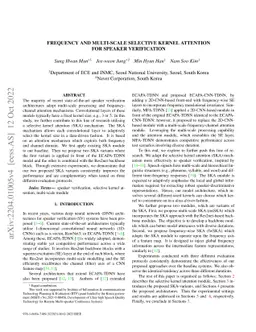 Frequency and Multi-Scale Selective Kernel Attention for Speaker
  Verification