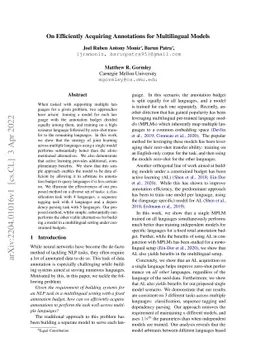 On Efficiently Acquiring Annotations for Multilingual Models