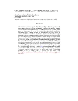 Adjusting for Bias with Procedural Data