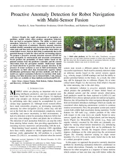 Proactive Anomaly Detection for Robot Navigation with Multi-Sensor
  Fusion