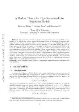 A Modern Theory for High-dimensional Cox Regression Models