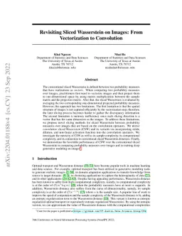 Revisiting Sliced Wasserstein on Images: From Vectorization to
  Convolution