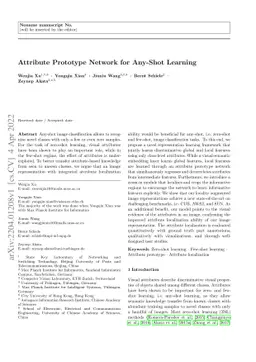 Attribute Prototype Network for Any-Shot Learning