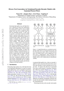 Diverse Text Generation via Variational Encoder-Decoder Models with
  Gaussian Process Priors