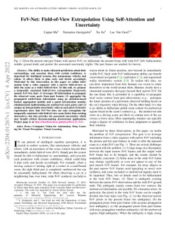 FoV-Net: Field-of-View Extrapolation Using Self-Attention and
  Uncertainty