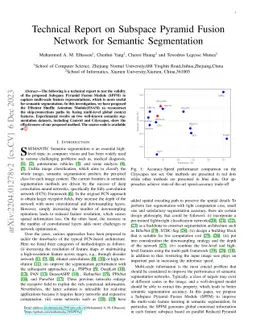 Technical Report on Subspace Pyramid Fusion Network for Semantic
  Segmentation