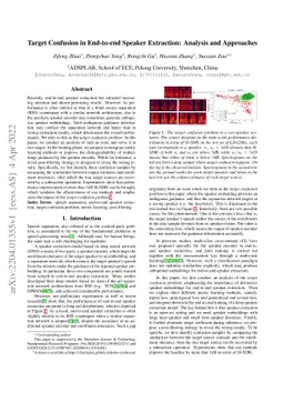 Target Confusion in End-to-end Speaker Extraction: Analysis and
  Approaches
