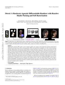Dressi: A Hardware-Agnostic Differentiable Renderer with Reactive Shader
  Packing and Soft Rasterization