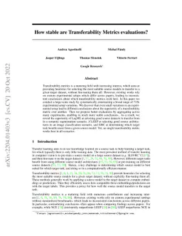 How stable are Transferability Metrics evaluations?