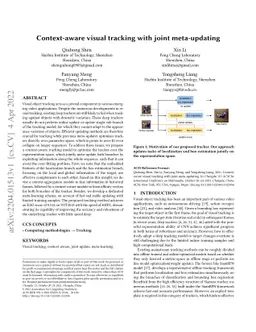 Context-aware Visual Tracking with Joint Meta-updating