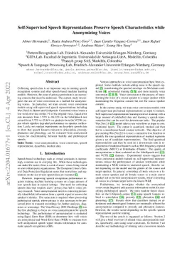 Self-Supervised Speech Representations Preserve Speech Characteristics
  while Anonymizing Voices