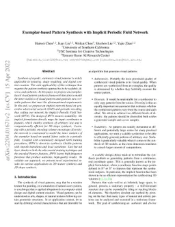 Exemplar-based Pattern Synthesis with Implicit Periodic Field Network