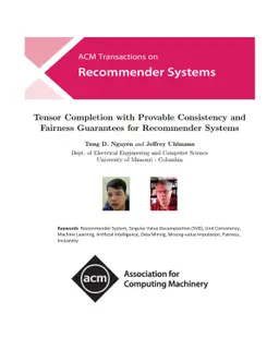 Tensor Completion with Provable Consistency and Fairness Guarantees for
  Recommender Systems