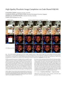 High-Quality Pluralistic Image Completion via Code Shared VQGAN