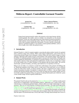 Controllable Garment Transfer