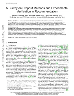 A Survey on Dropout Methods and Experimental Verification in
  Recommendation