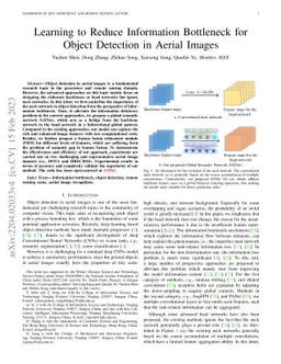 Learning to Reduce Information Bottleneck for Object Detection in Aerial
  Images