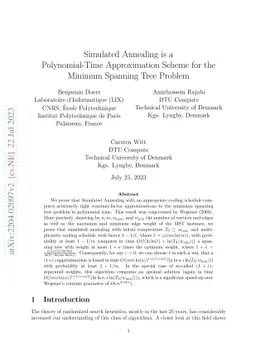 Simulated Annealing is a Polynomial-Time Approximation Scheme for the
  Minimum Spanning Tree Problem