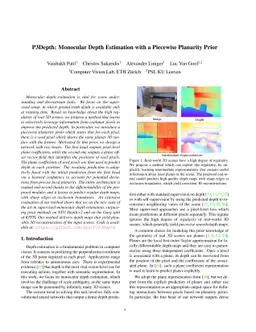 P3Depth: Monocular Depth Estimation with a Piecewise Planarity Prior