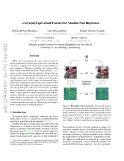 Leveraging Equivariant Features for Absolute Pose Regression