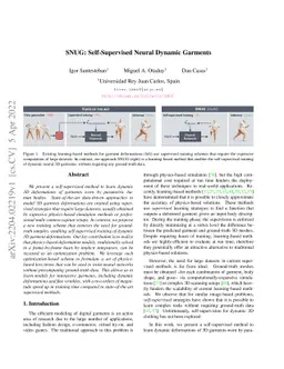 SNUG: Self-Supervised Neural Dynamic Garments