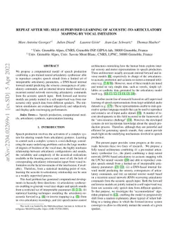 Repeat after me: Self-supervised learning of acoustic-to-articulatory
  mapping by vocal imitation