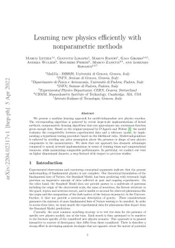 Learning new physics efficiently with nonparametric methods