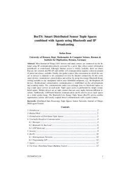 BeeTS: Smart Distributed Sensor Tuple Spaces combined with Agents using
  Bluetooth and IP Broadcasting