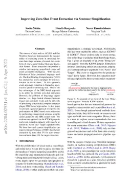 Improving Zero-Shot Event Extraction via Sentence Simplification