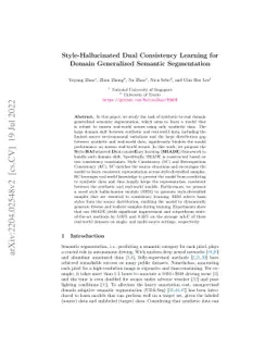 Style-Hallucinated Dual Consistency Learning for Domain Generalized
  Semantic Segmentation