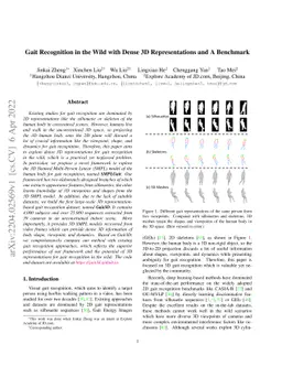 Gait Recognition in the Wild with Dense 3D Representations and A
  Benchmark