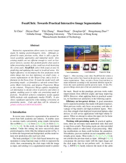 FocalClick: Towards Practical Interactive Image Segmentation