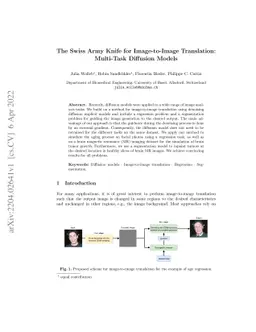 The Swiss Army Knife for Image-to-Image Translation: Multi-Task
  Diffusion Models