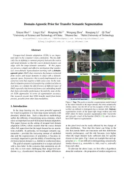 Domain-Agnostic Prior for Transfer Semantic Segmentation
