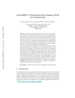 SecureBERT: A Domain-Specific Language Model for Cybersecurity
