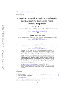 Adaptive warped kernel estimation for nonparametric regression with
  circular responses