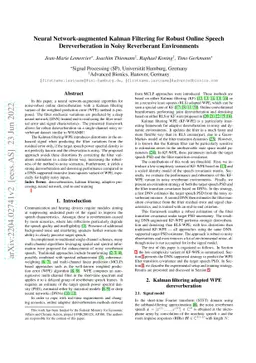 Neural Network-augmented Kalman Filtering for Robust Online Speech
  Dereverberation in Noisy Reverberant Environments