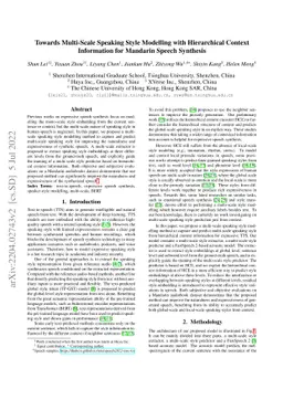 Towards Multi-Scale Speaking Style Modelling with Hierarchical Context
  Information for Mandarin Speech Synthesis