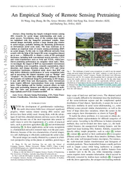 An Empirical Study of Remote Sensing Pretraining