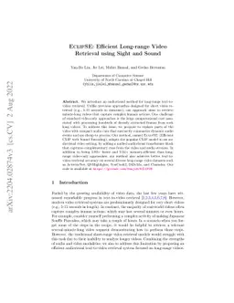 ECLIPSE: Efficient Long-range Video Retrieval using Sight and Sound