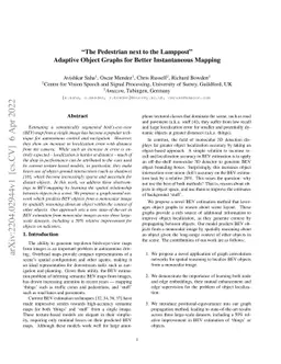 "The Pedestrian next to the Lamppost" Adaptive Object Graphs for Better
  Instantaneous Mapping