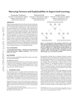 Marrying Fairness and Explainability in Supervised Learning
