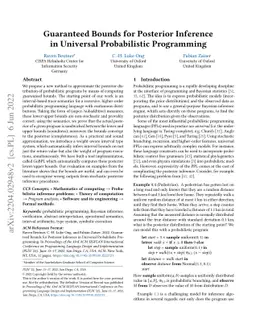 Guaranteed Bounds for Posterior Inference in Universal Probabilistic
  Programming