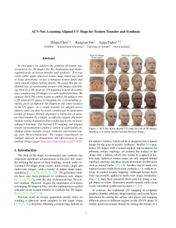 AUV-Net: Learning Aligned UV Maps for Texture Transfer and Synthesis