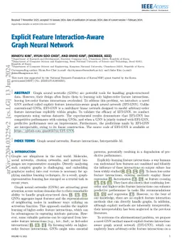 Explicit Feature Interaction-aware Graph Neural Networks