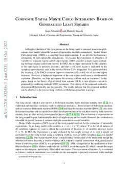 Composite Spatial Monte Carlo Integration Based on Generalized Least
  Squares