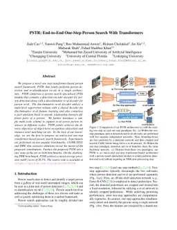 PSTR: End-to-End One-Step Person Search With Transformers