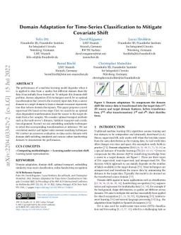 Domain Adaptation for Time-Series Classification to Mitigate Covariate
  Shift